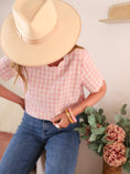 Charger l'image dans la visionneuse de la galerie, Blouse vichy rose - Maison SajesblouseMaison Sajes